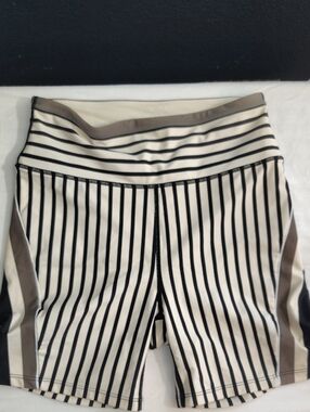 P.E Nation Slipstream Bike Short Brown  White Stripe.